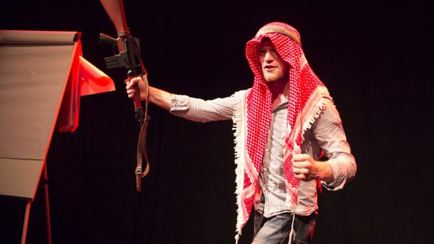 The man and the myth: Sam Redway as Osama Bin Laden.