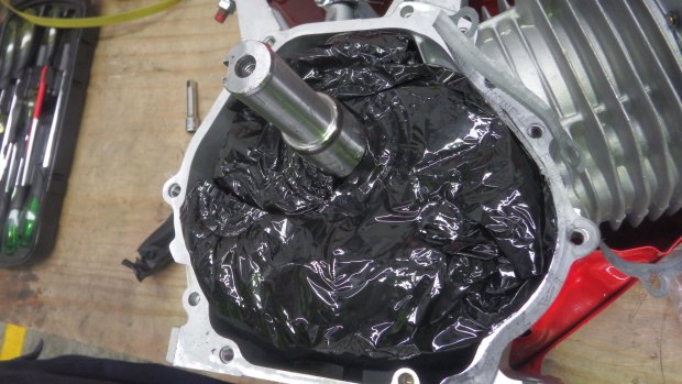 A staggering 30 kilograms of ice was concealed in air compressor units and engine parts.