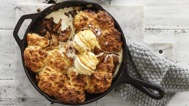 Danielle Alvarez's apple and cheddar cobbler.
Photograph by William Meppem (photographer on contract, no restrictions)