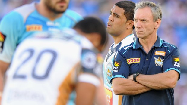 Fuming: Titans coach Neil Henry.