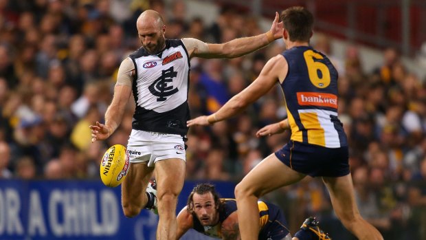 Chris Judd still carries much of the midfield burden for the Blues.