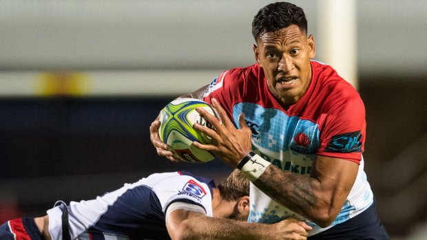 Power player: Waratahs and Brumbies star Israel Folau.