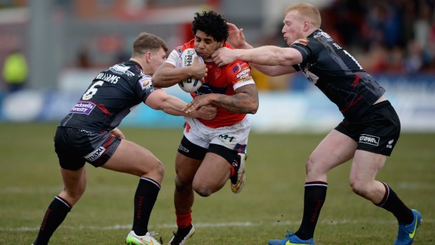 On fire: Albert Kelly has been in great form with Hull Kingston Rovers in England.