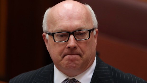 Not convinced: Senator George Brandis.