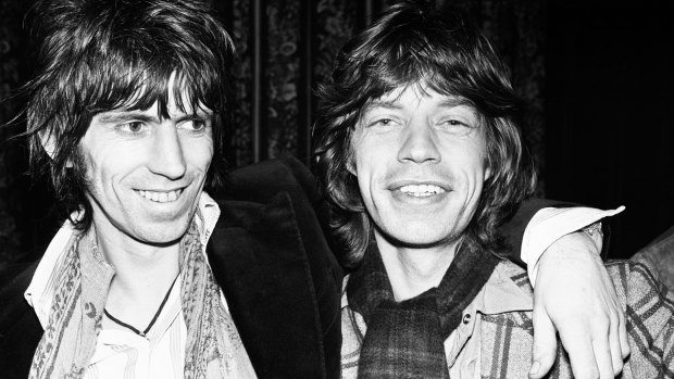 Richards and Jagger in the late '70s.