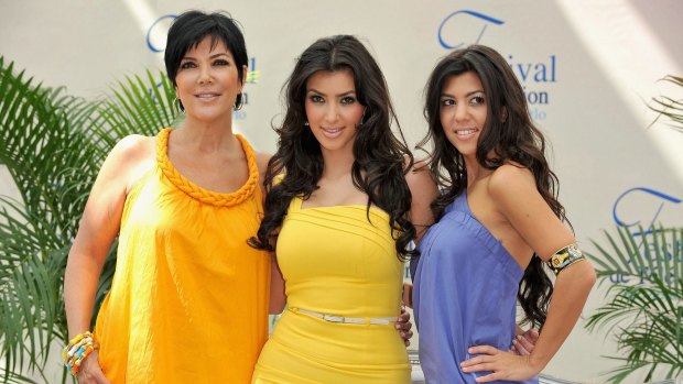 Kris Jenner, Kim Kardashian and Kourtney Kardashian. 