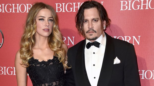Johnny Depp and Amber Heard in January 2016.