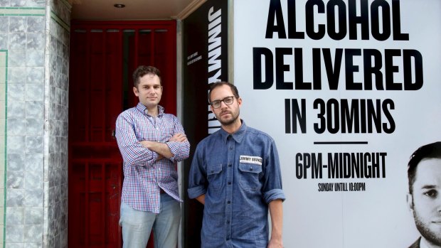 Nathan Besser and David Berger are co-owners of alcohol delivery service Jimmy Brings.