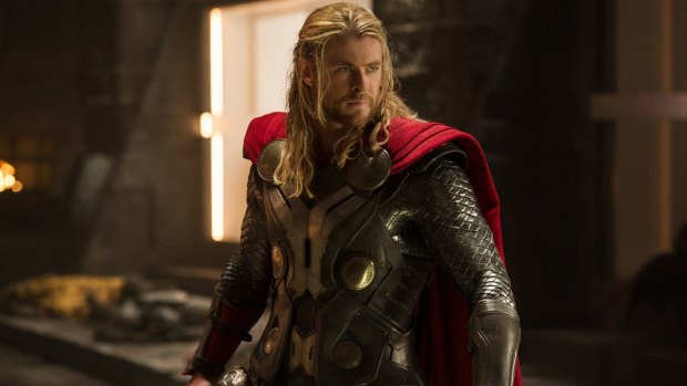 Chris Hemsworth is best known for his role as hulking superhero Thor, as seen here in <i>Thor: The Dark World.</i> 