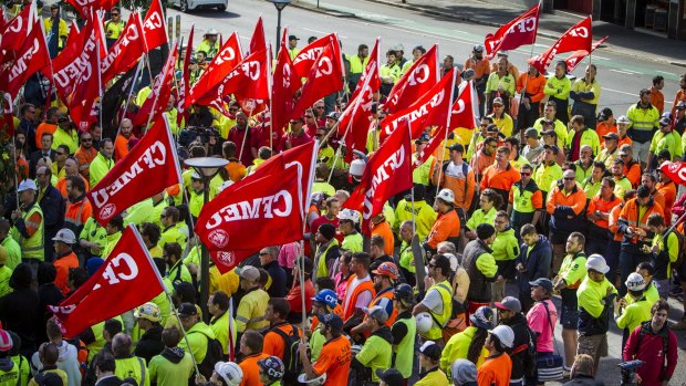 The ABCC laws are designed to target unions such as the CFMEU.