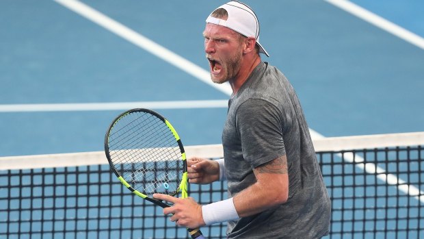 The world's fastest server Sam Groth says the Canberra conditions are perfect for big serving.