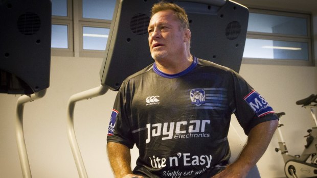 Raising the Baa: Terry Lamb is on a mission to trim down to his playing weight of 85 kilograms.