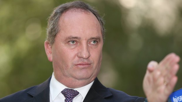 Barnaby Joyce prepares for the traditional National Party leadership karate battle.