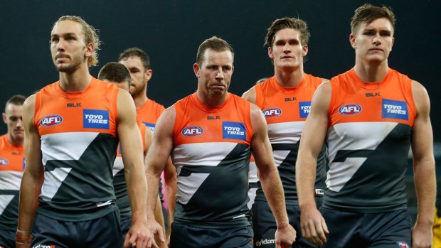 Disappointed: the Giants have hit a stumbling block.
