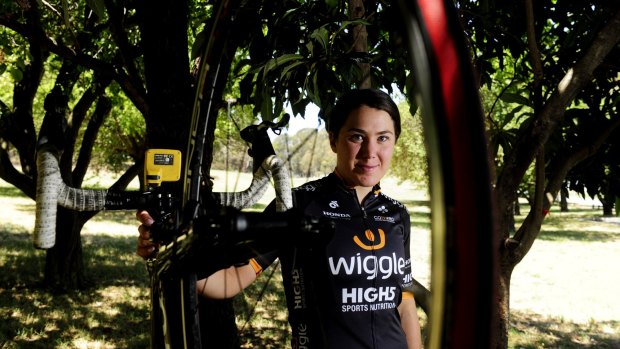 Strong finish: Canberra cyclist Chloe Hosking finished sixth in the Aussie road race nationals.