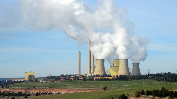 AGL's Loy Yang A power plant, the country's largest single emission plant.