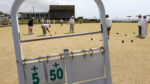 Green acres: The Clovelly Bowling Club is home to one of Sydney's last surviving bocce clubs.