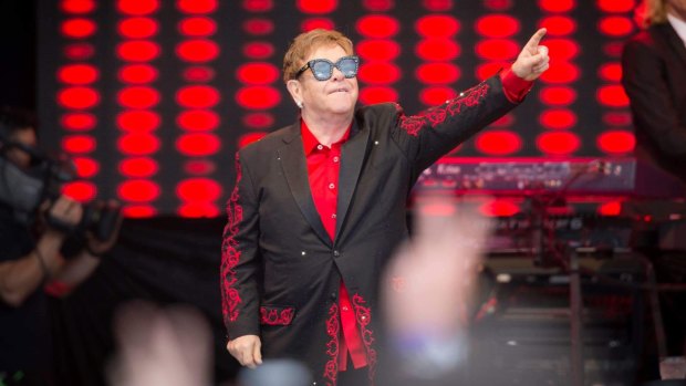 Elton John plays A Day On The Green at Rochford Wines in Yarra Valley.
