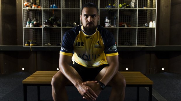 Rare start: Jordan Smiler is in the Brumbies' starting side for the first time this year.