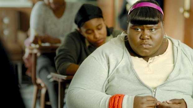 Gabourey Sidibe in her Oscar-nominated role in <i>Precious</i>.