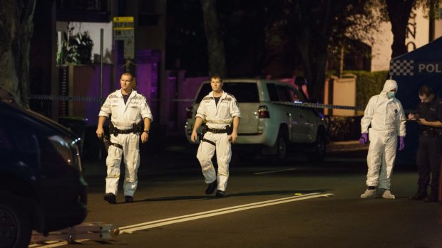 Bomb squad officers were among police who raided a terrace house in Surry Hills on Saturday night.