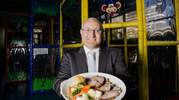 Hellenic Club general manager Patrick McKenna is supporting a campaign to offer healthy food options.