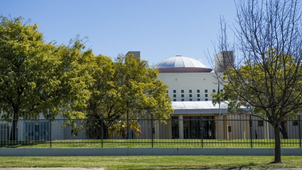 The embassy of Saudi Arabia in Canberra.