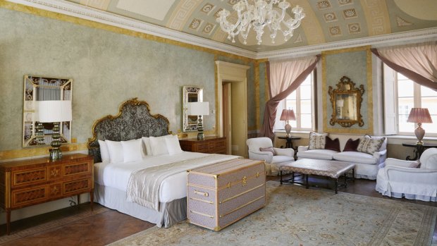 The villa was reconfigured to encompass 12 suites. 