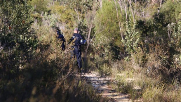 Police searching bush land in north-west Sydney on Tuesday as part of investigation into newborn baby murdered in 2007 or 2008.
