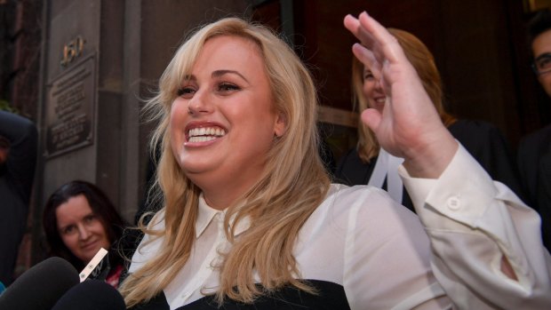 All smiles, except for Fairfax ... Rebel Wilson.