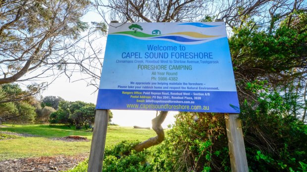 Capel Sound foreshore.