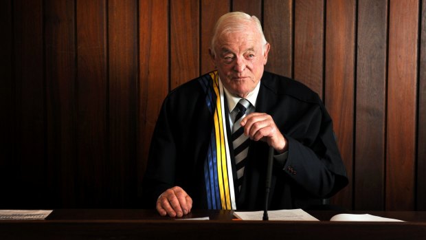 Justice John Gallop on the ACT Supreme Court in a photo dated April 2011.