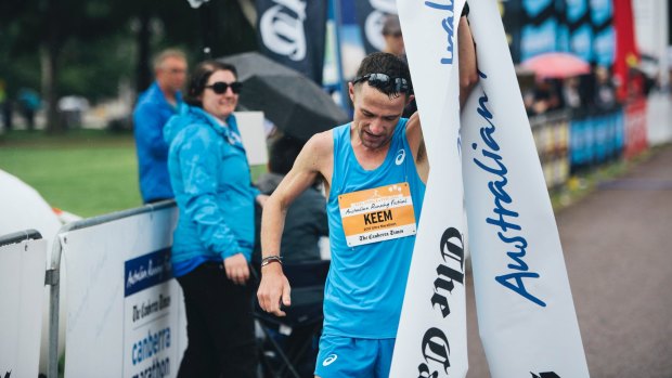 Barry Keem won The Canberra Times ultra marathon in 2016 and 2017. 