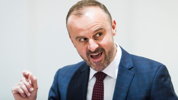 ACT Chief Minister Andrew Barr responds to claims he threatened Liberal MLA Jeremy Hanson.
