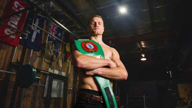 Canberra boxer Dave Toussaint has a new belt.