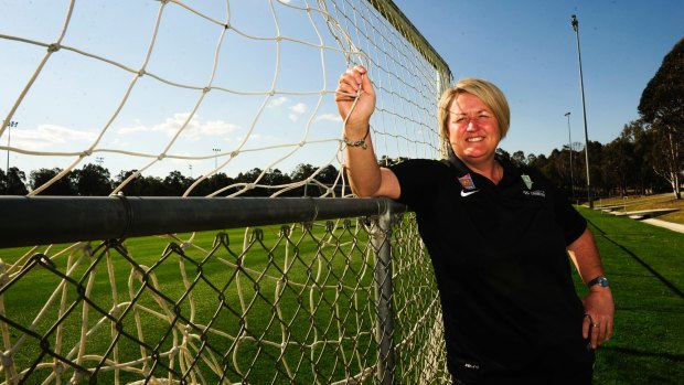 Sport: Canberra United coach Rae Dower. 15th October 2015. Photo by Melissa Adams of The Canberra Times.