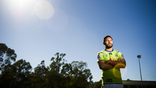 Second chance: Canberra Raiders fullback  Jordan Rapana.