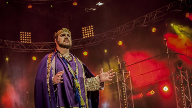 Max Gambale plays Pilate in the production of Jesus Christ Superstar to be performed at the AIS Arena. 