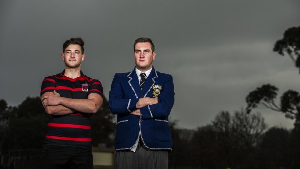 Daramalan's Jackson Duffey and St Edmunds' Levi Goodwin-Shaw are playing each other on Sunday.