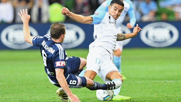 Tim Cahill had some soreness in his Achilles region after Melbourne City's torrid clash with Victory.