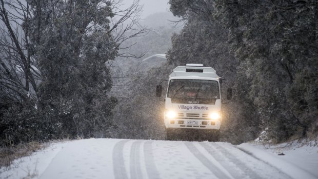 Snow is expected to continue to fall in the alpine regions on Thursday.