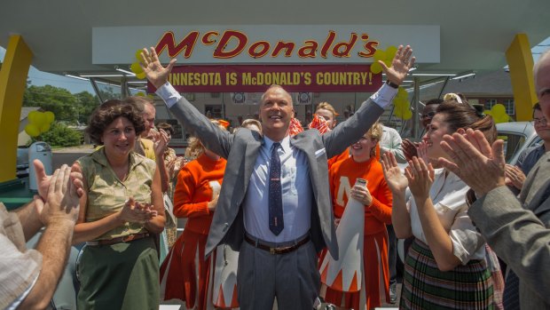 Michael Keaton as Ray Kroc, the man who took the McDonald's concept to the world.