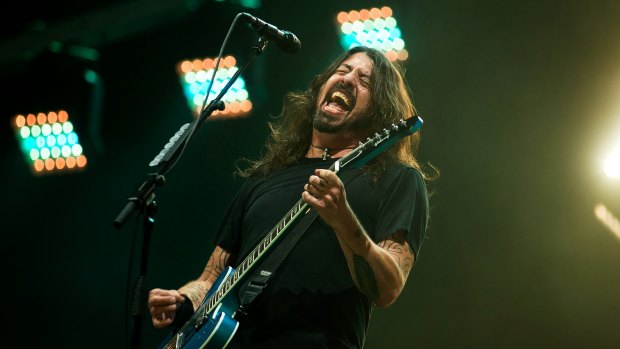 Grohl still looks every bit the grunge/rock star.