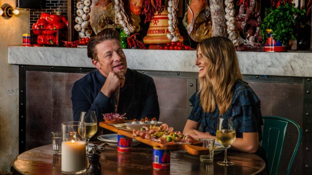 Jamie Oliver tells Kate Waterhouse that the menus at Jamie's Italian restaurants will feature 'fun, dynamic comfort food'.