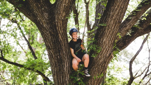Canberra United striker Maddy Whittall cuts through W-League defences and trees working as a part-time arborist.
