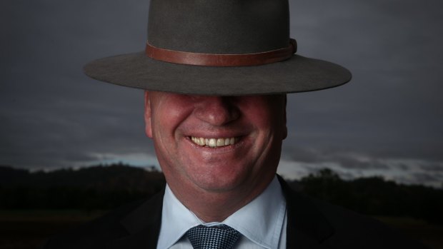 The portrait of Deputy Prime Minister Barnaby Joyce that sealed Alex Ellinghausen's nomination in the Kennedy Awards.