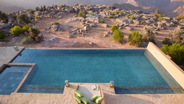 The new Anantara Al Jabal Al Akhdar, in the Hajar mountains, Oman.