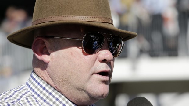 Ready for battle: Horses aren't the only love for trainer Peter Moody, who also has a fascination for Anzac history. 
