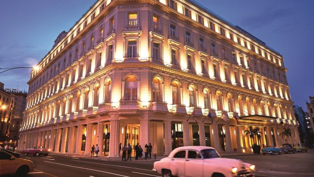 The hotel was originally built between 1894 and 1917 as Cuba's first European-style shopping arcade.