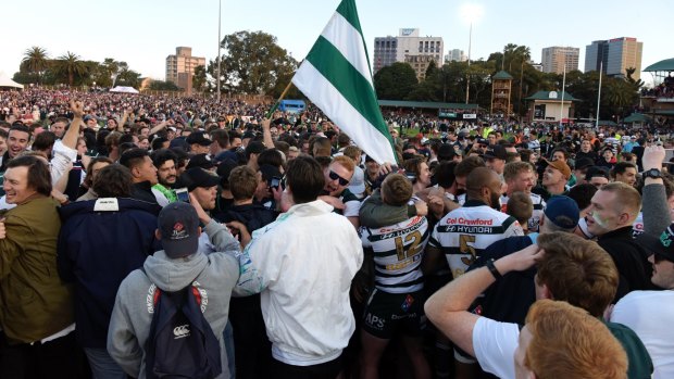 Close to 16,000 fans packed into North Sydney Oval.